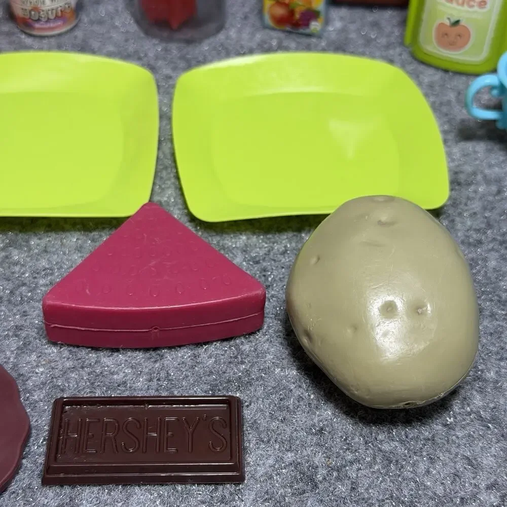 Vintage Food Toys 20 Piece Lot Pretend Play Utensils - Doll - Doll House Set